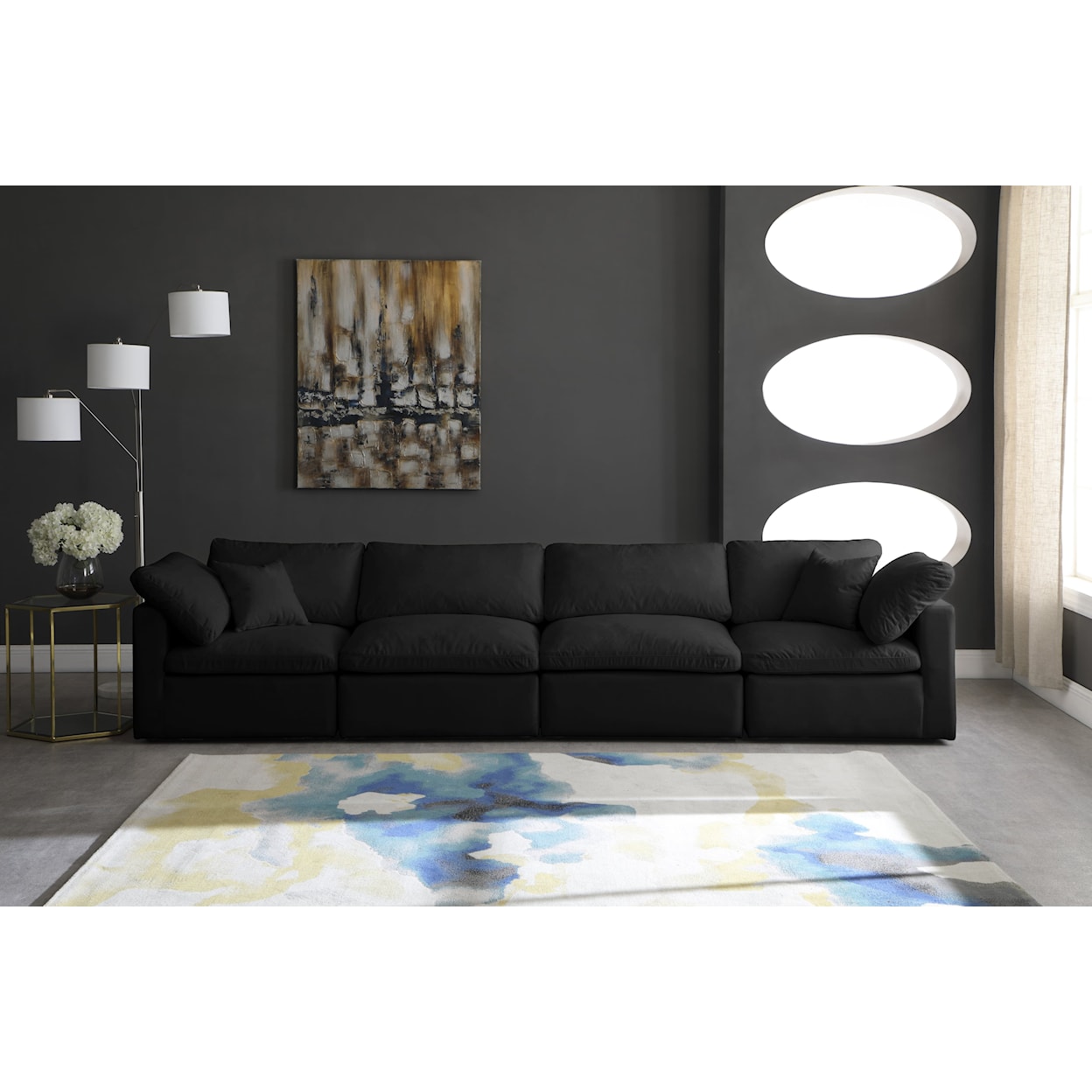 Meridian Furniture Plush Standard Comfort Modular Sofa