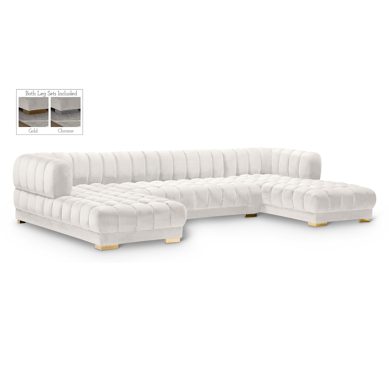 Meridian Furniture Gwen 3pc. Sectional (3 Boxes)