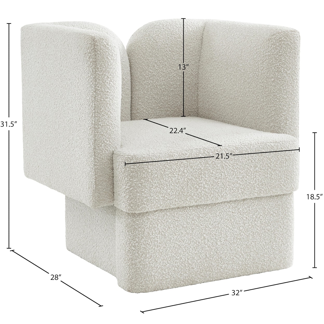 Meridian Furniture Marcel Chair