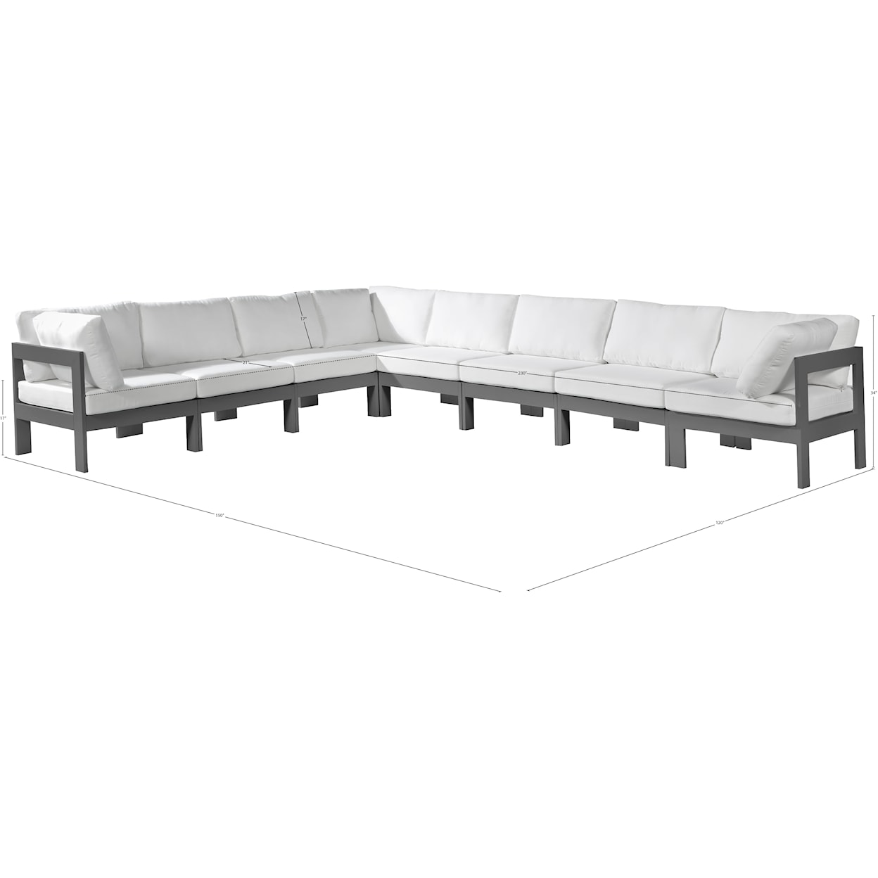 Meridian Furniture Nizuc Modular Sectional