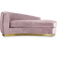 Julian Pink Velvet Chaise