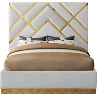 Contemporary Upholstered Queen Panel Bed