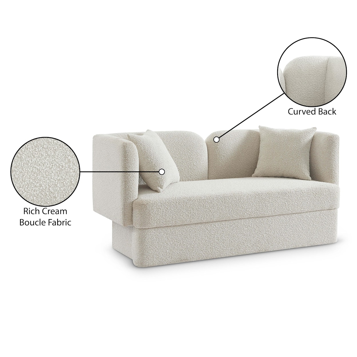 Meridian Furniture Marcel Loveseat