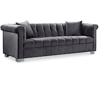 Kayla Grey Velvet Sofa