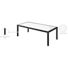 Meridian Furniture Nizuc Aluminum Coffee Table