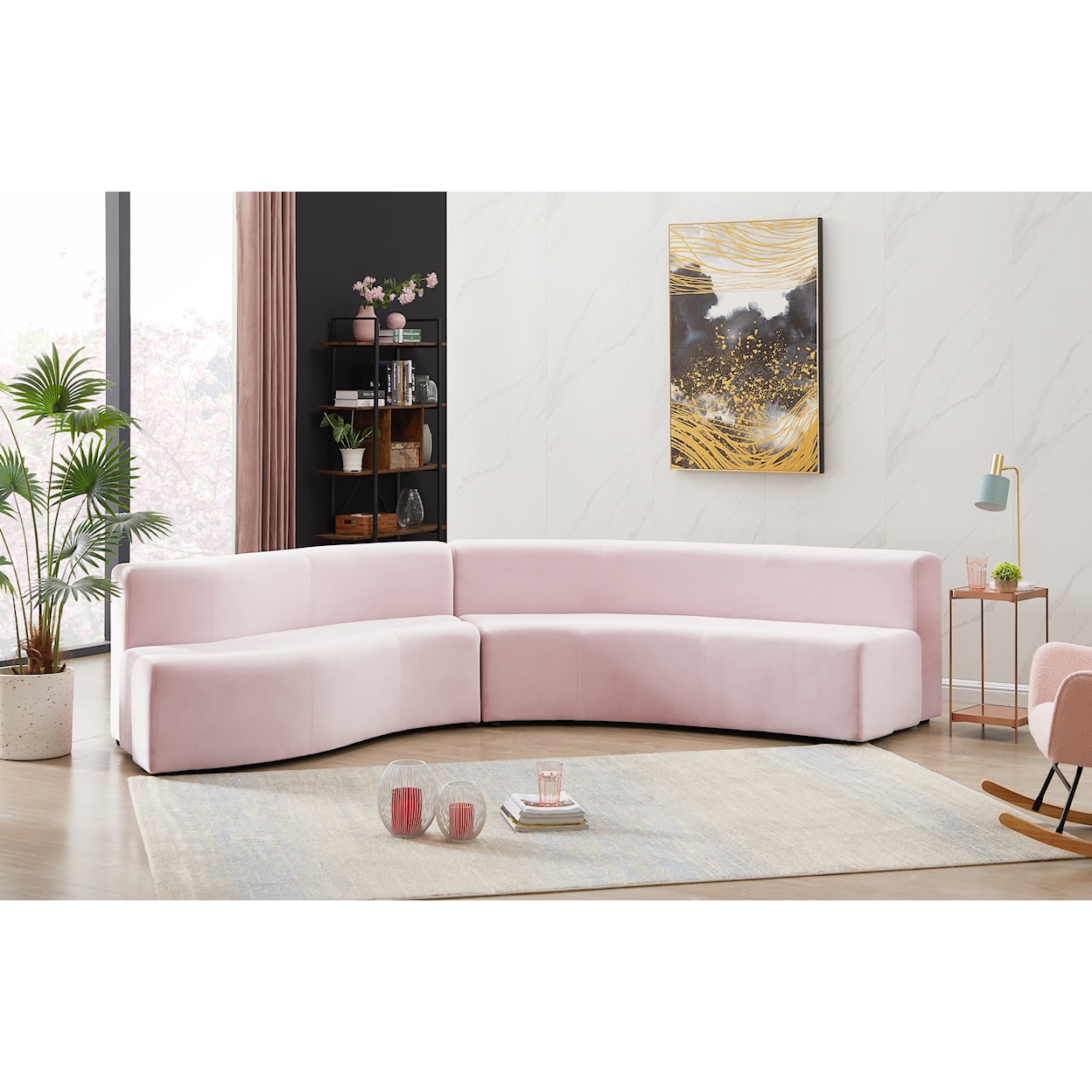 Meridian Furniture Curl 2pc. Sectional