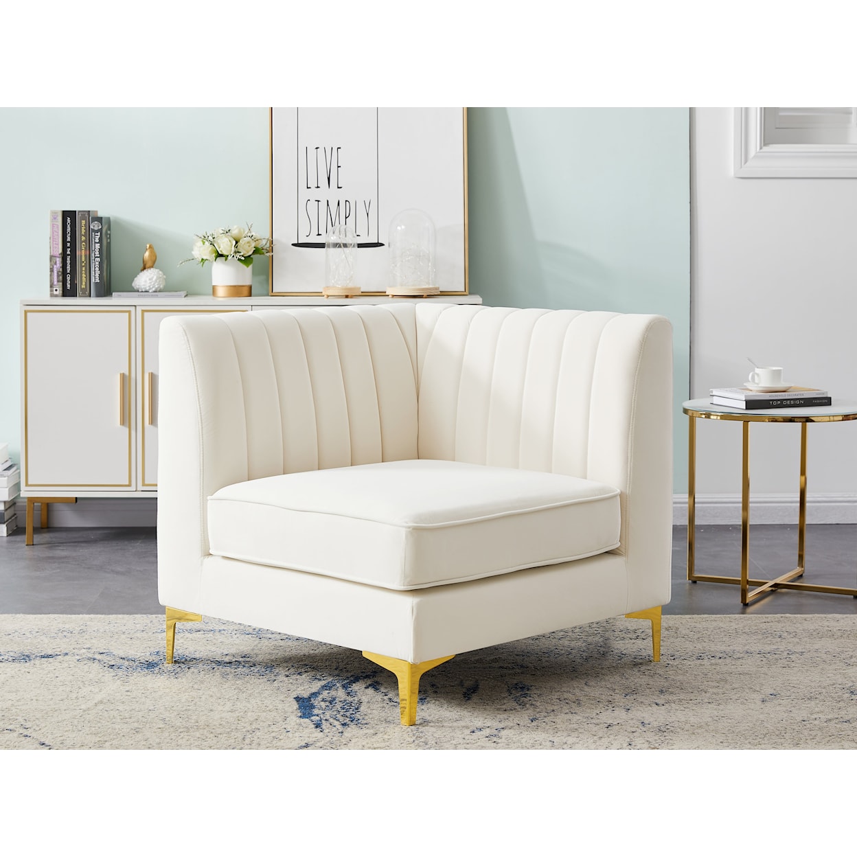 Meridian Furniture Alina Corner Chair