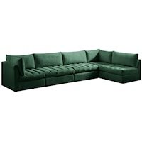 Jacob Green Velvet Modular Sectional