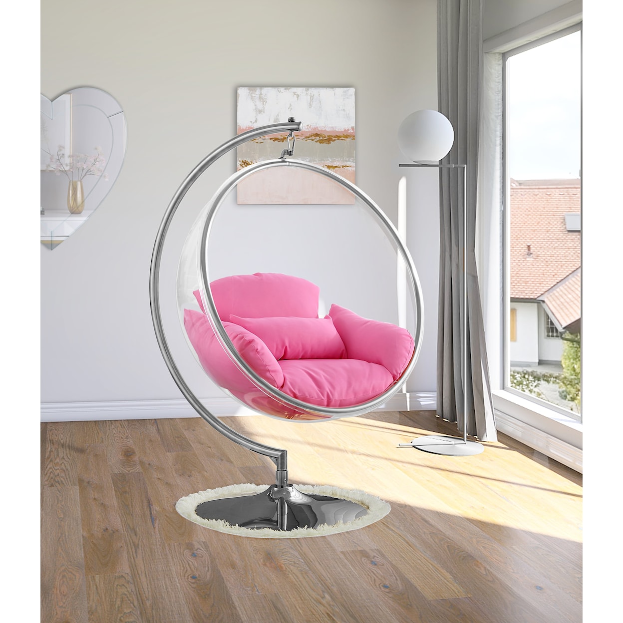 Meridian Furniture Luna Acrylic Swing Chair