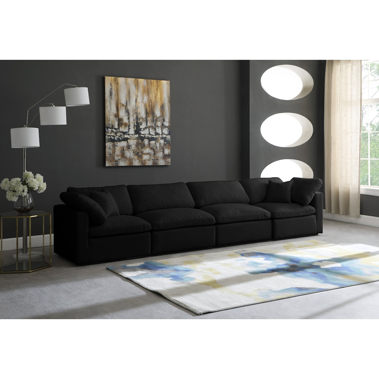 Meridian Furniture Plush Standard Comfort Modular Sofa