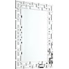 Meridian Furniture Aria Mirror with Geometric Frame