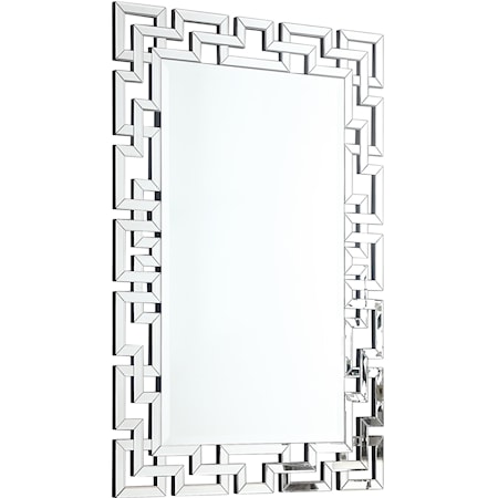 Mirror with Geometric Frame