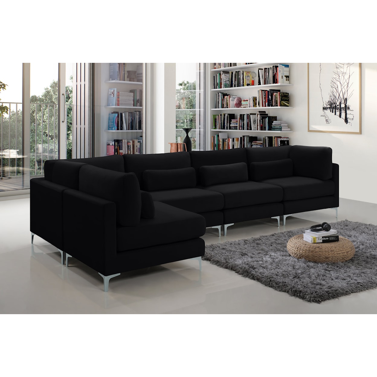 Meridian Furniture Julia Modular Sectional (5 Boxes)