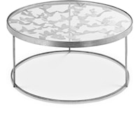 Contemporary Silver Butterfly Coffee Table