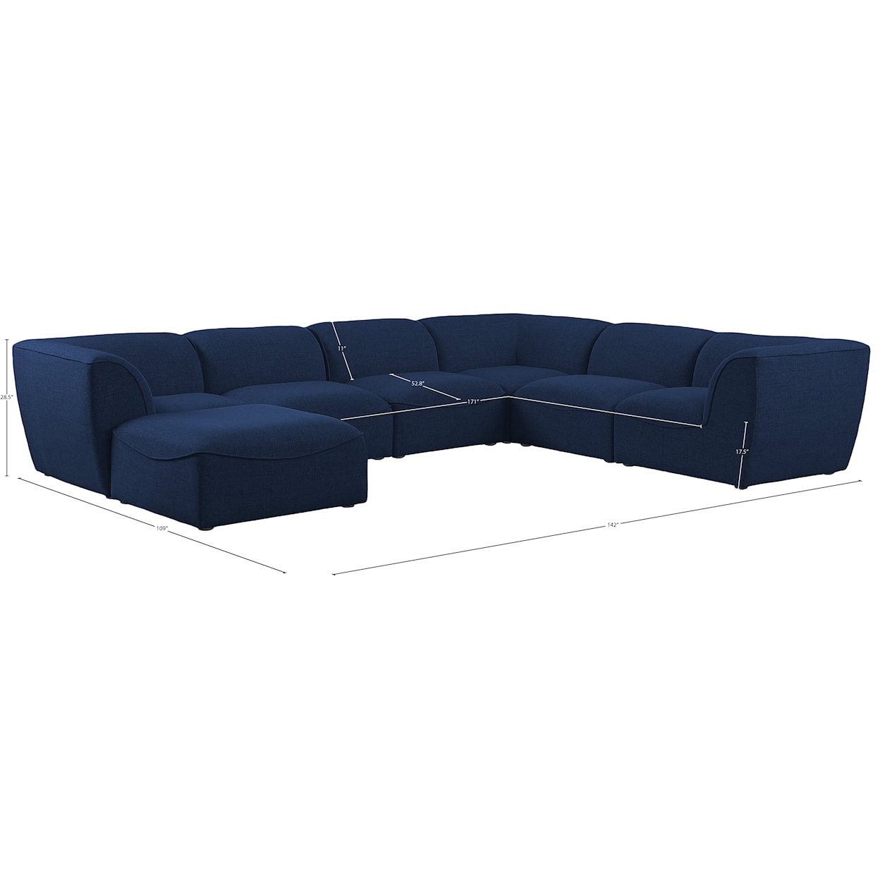 Meridian Furniture Miramar Modular Sectional