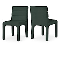 Kai Green Boucle Fabric Dining Chair
