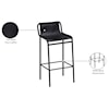 Meridian Furniture Dax Black Faux Leather Counter Stool