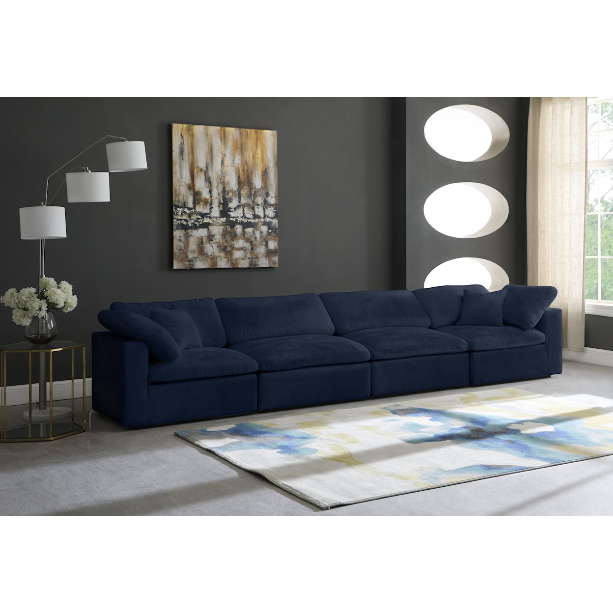 Meridian Furniture Cozy Comfort Modular Sofa