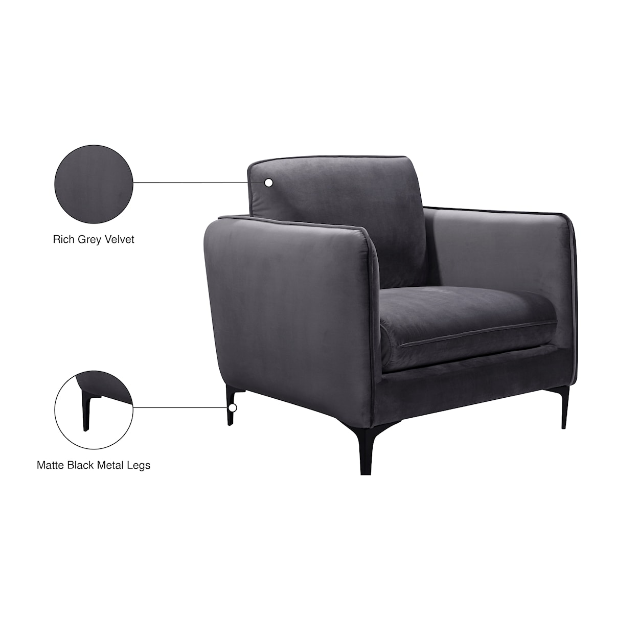 Meridian Furniture Poppy Chair