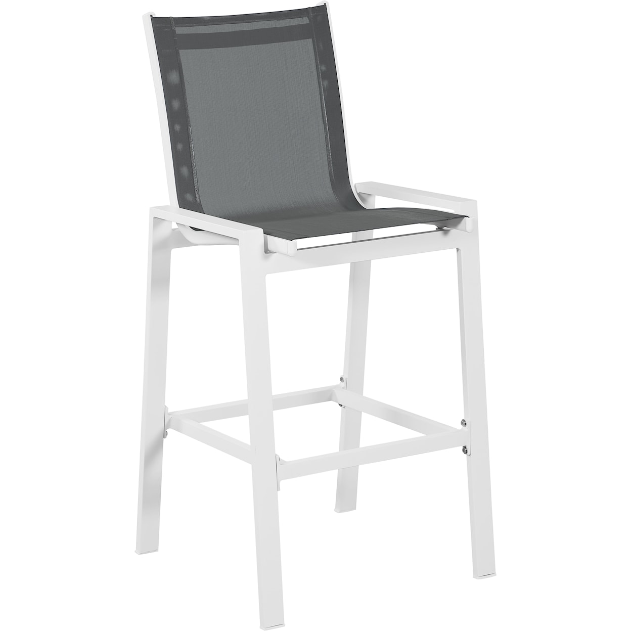 Meridian Furniture Nizuc Aluminum Mesh Barstool