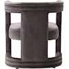 Meridian Furniture Blair Grey Velvet Accent Barrel Chair