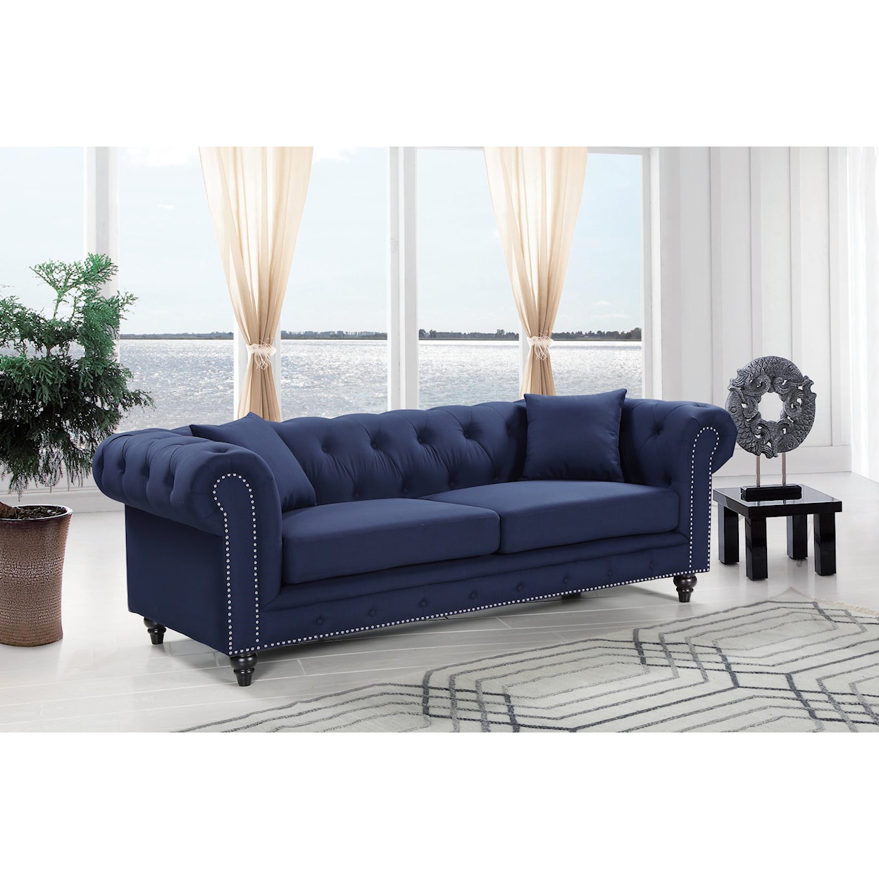 Meridian Furniture Chesterfield Sofa