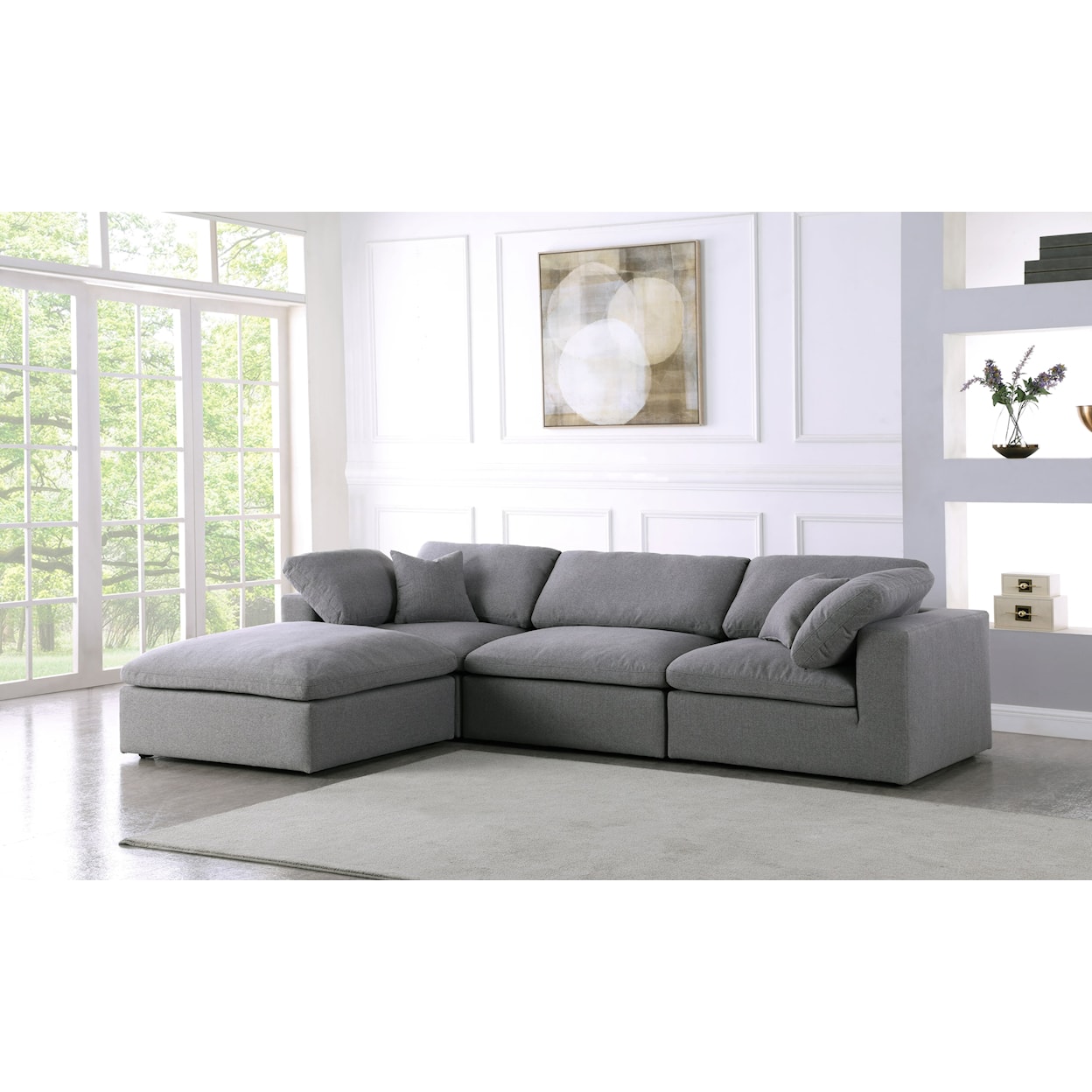 Meridian Furniture Serene Deluxe Comfort Modular Sectional