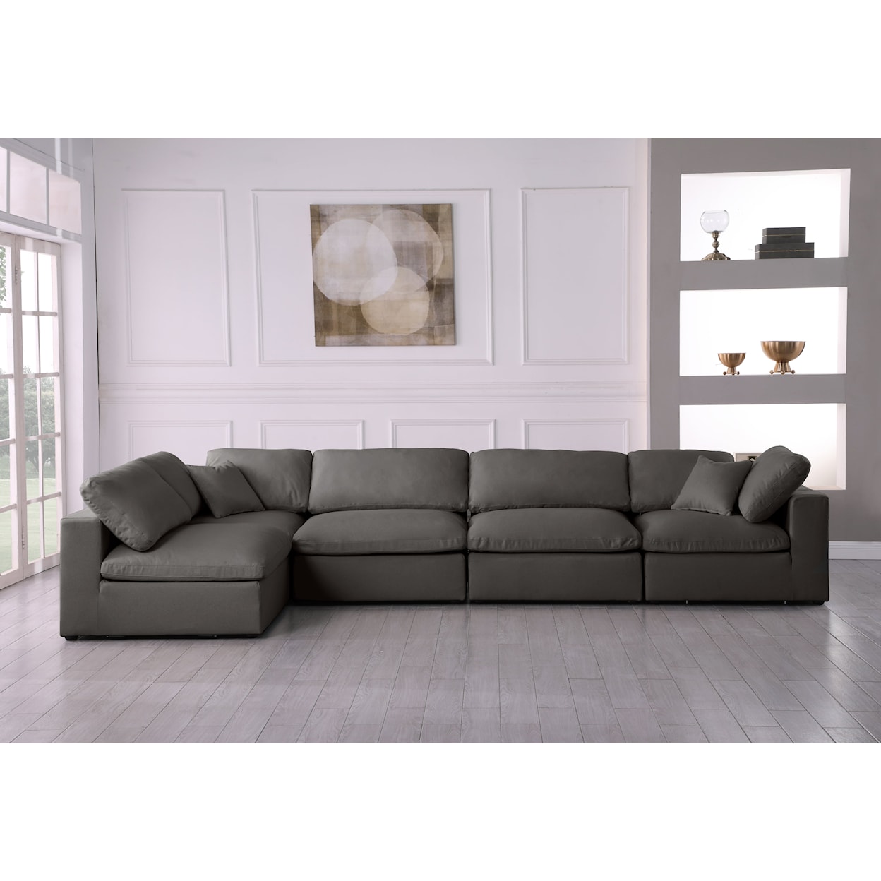 Meridian Furniture Plush Standard Comfort Modular Sectional