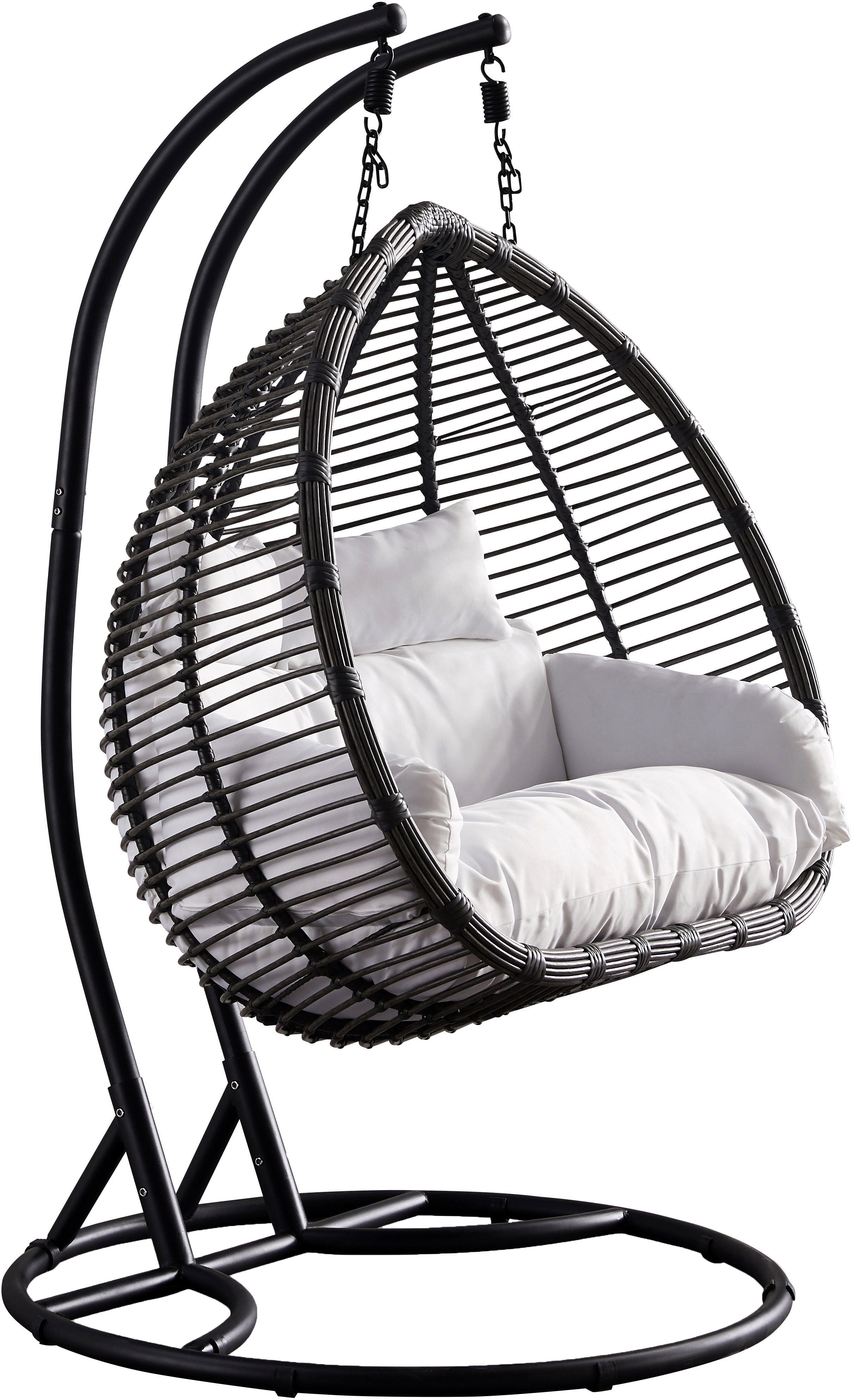 Hampton bay cheap egg swing chair