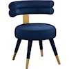 Meridian Furniture Fitzroy Upholstered Navy Velvet Dining Chair