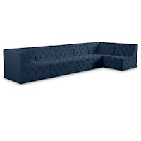 Tuft Navy Velvet Modular Sectional