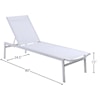 Meridian Furniture Santorini Aluminum Mesh Chaise Lounge Chair