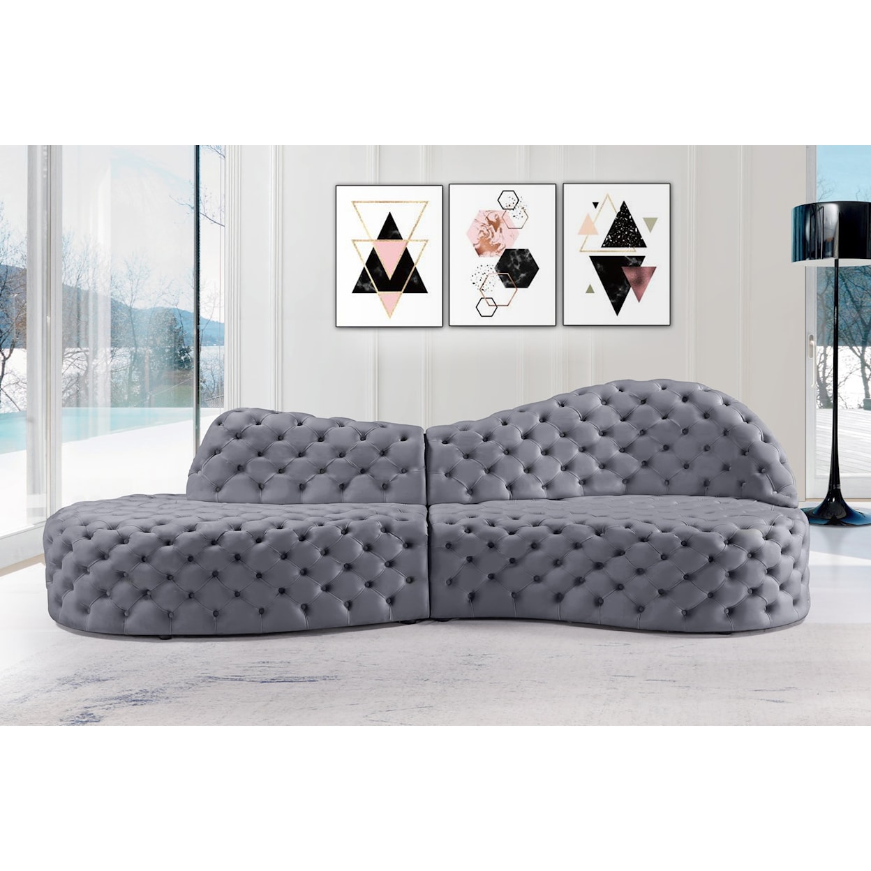 Meridian Furniture Royal 2pc. Sectional