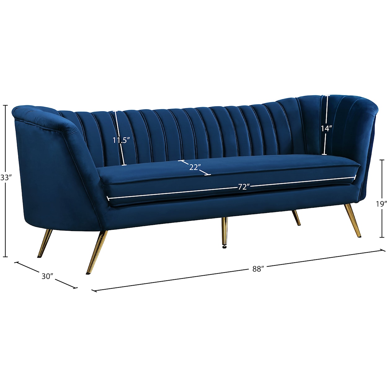 Meridian Furniture Margo Sofa