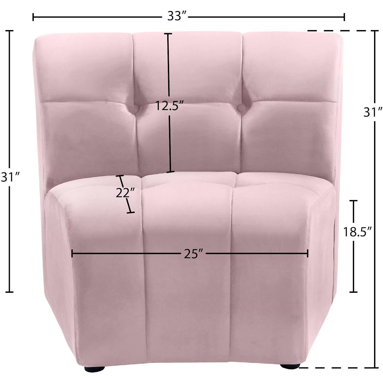 Meridian Furniture Limitless Modular Chair