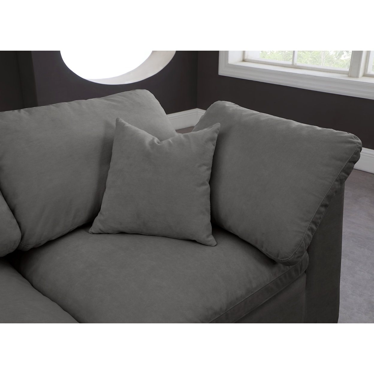 Meridian Furniture Cozy Comfort Modular Armless Sofa