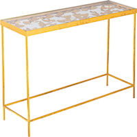 Contemporary Gold Butterfly Console Table