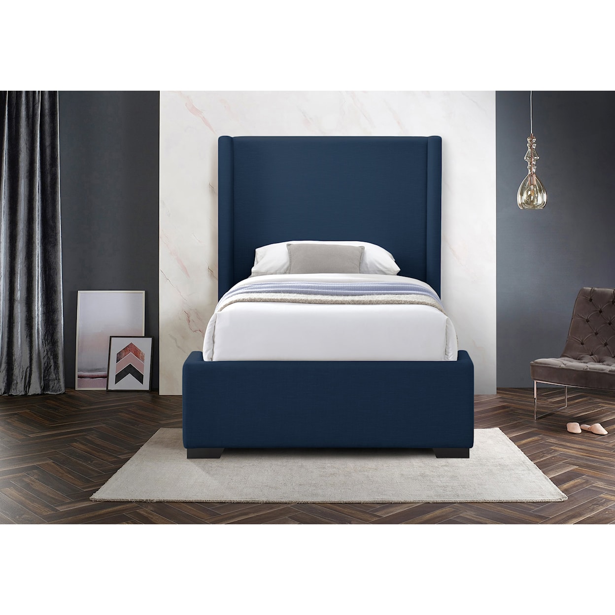 Meridian Furniture Oxford Twin Bed (3 Boxes)