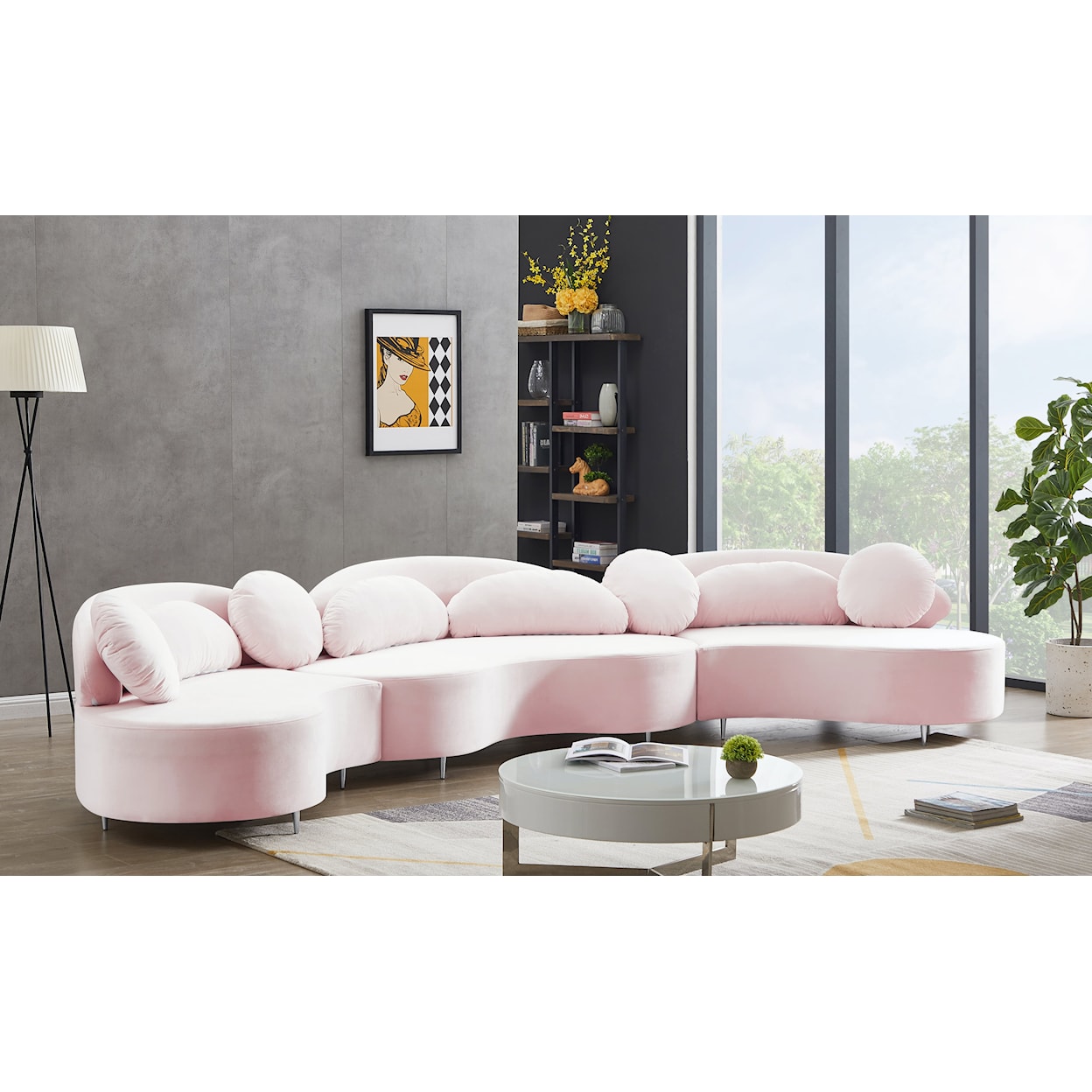 Meridian Furniture Vivacious 3pc. Sectional (3 Boxes)