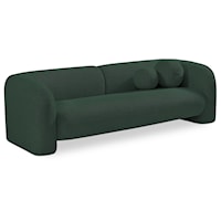 Emory Green Boucle Fabric Sofa