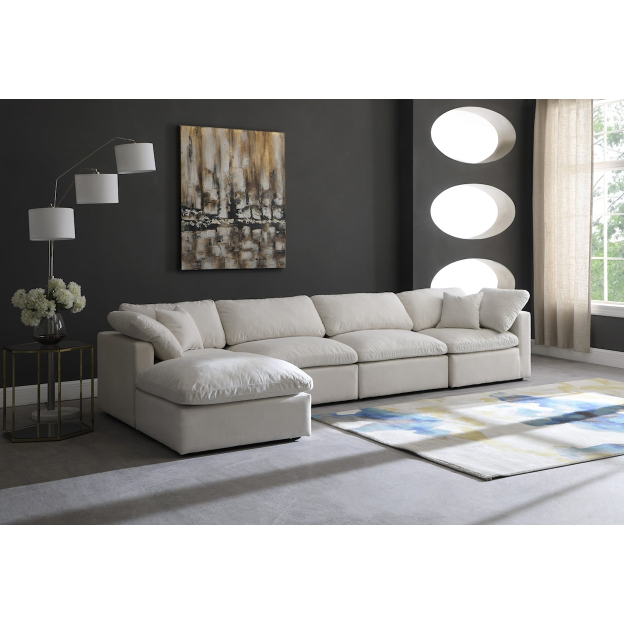 Meridian Furniture Plush Standard Comfort Modular Sectional