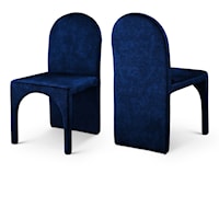 Contemporary Velvet Upholstered Dining Side Chair