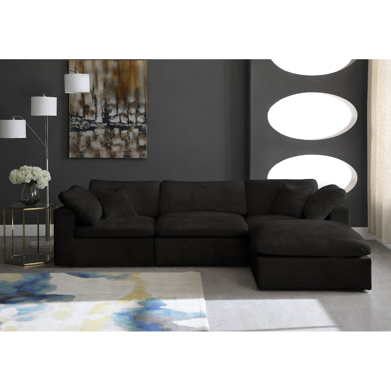 Meridian Furniture Cozy Comfort Modular Sectional