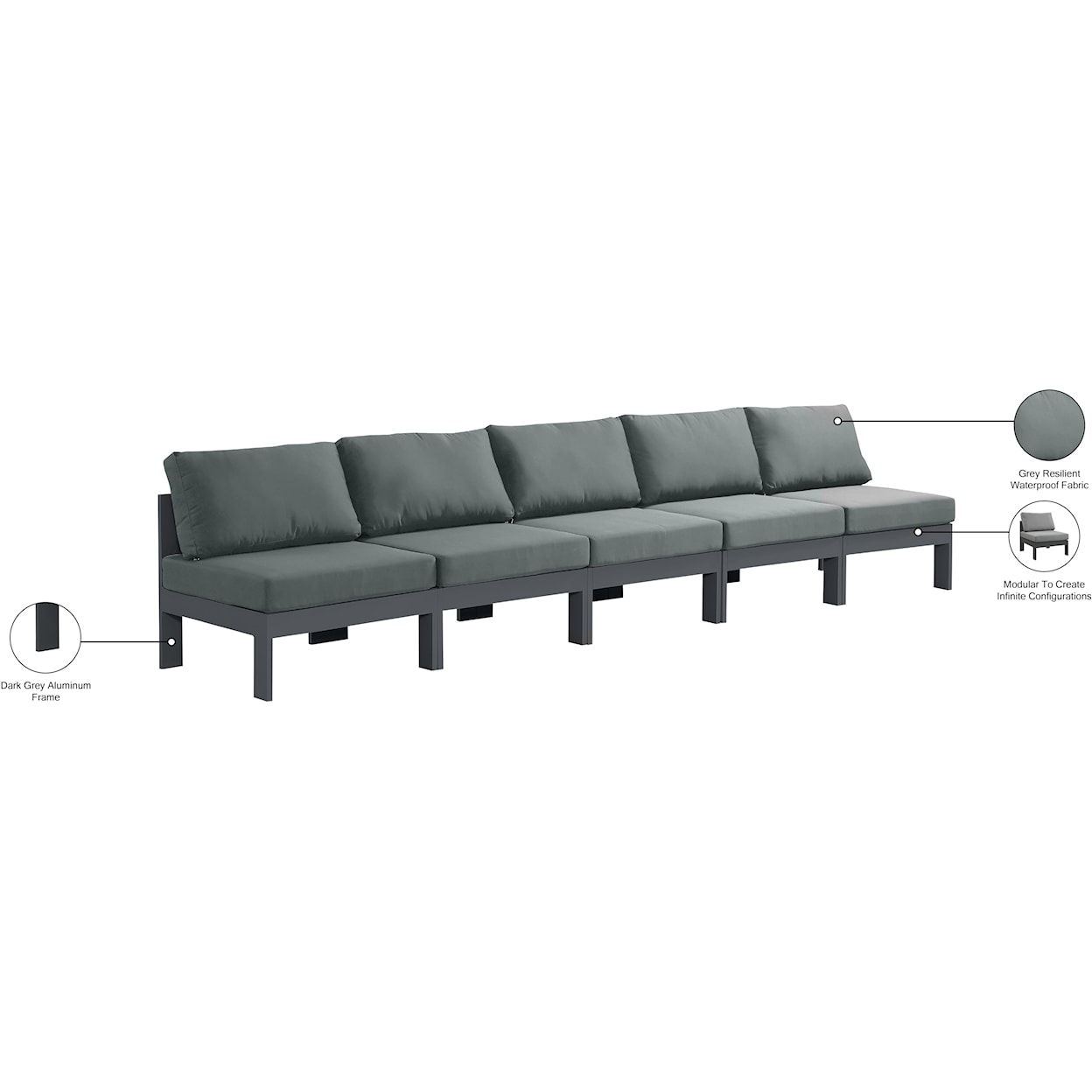 Meridian Furniture Nizuc Modular Sofa