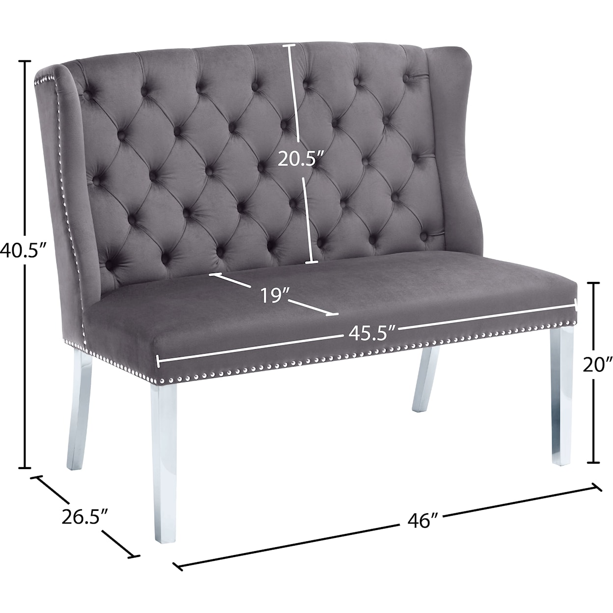 Meridian Furniture Suri Accent Bench