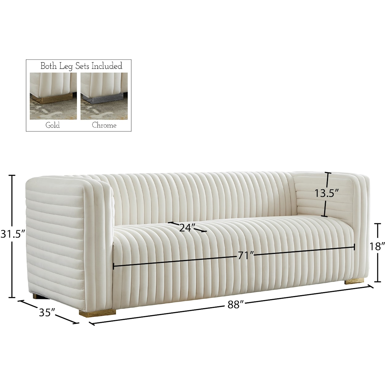 Meridian Furniture Ravish Sofa