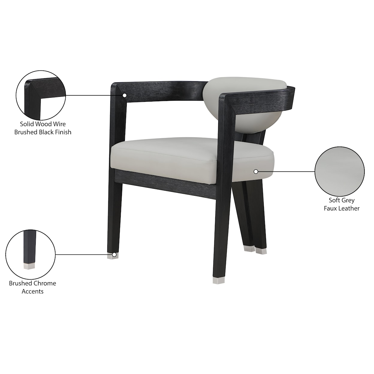 Meridian Furniture Carlyle Dining Chair