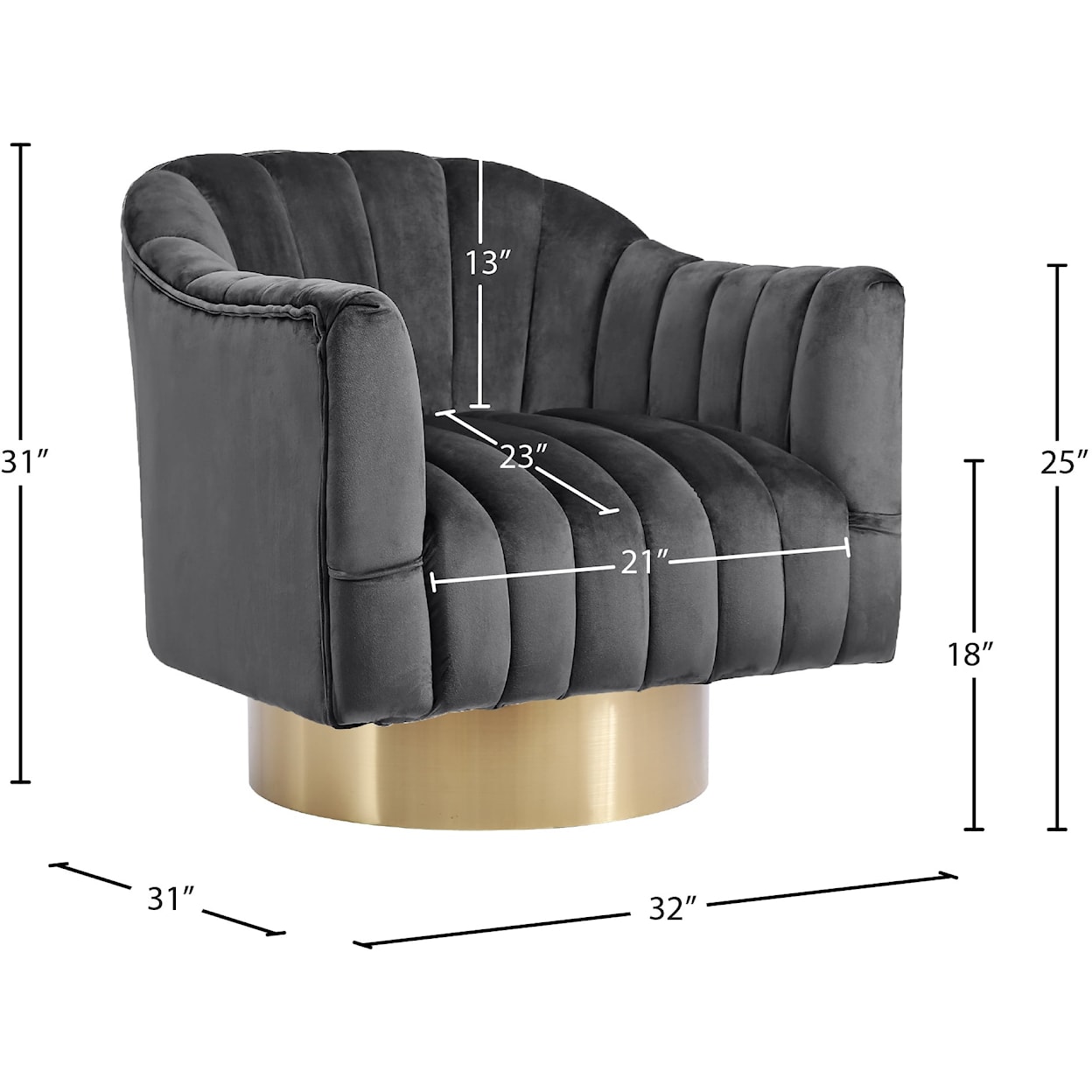 Meridian Furniture Farrah Accent Chair