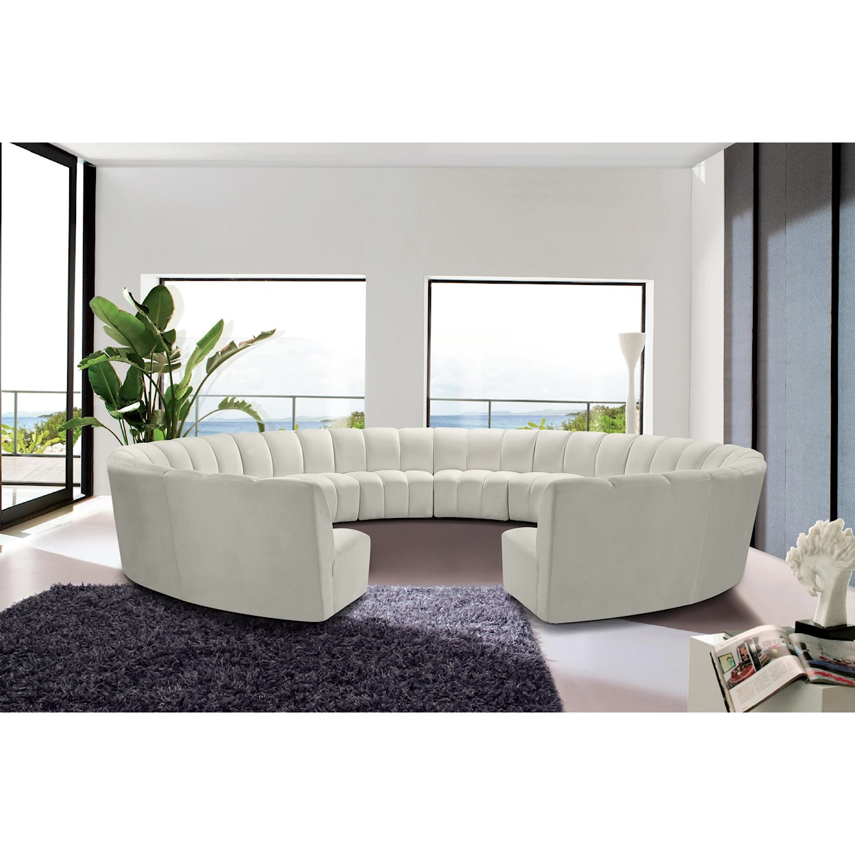 Meridian Furniture Infinity 12pc. Modular Sectional