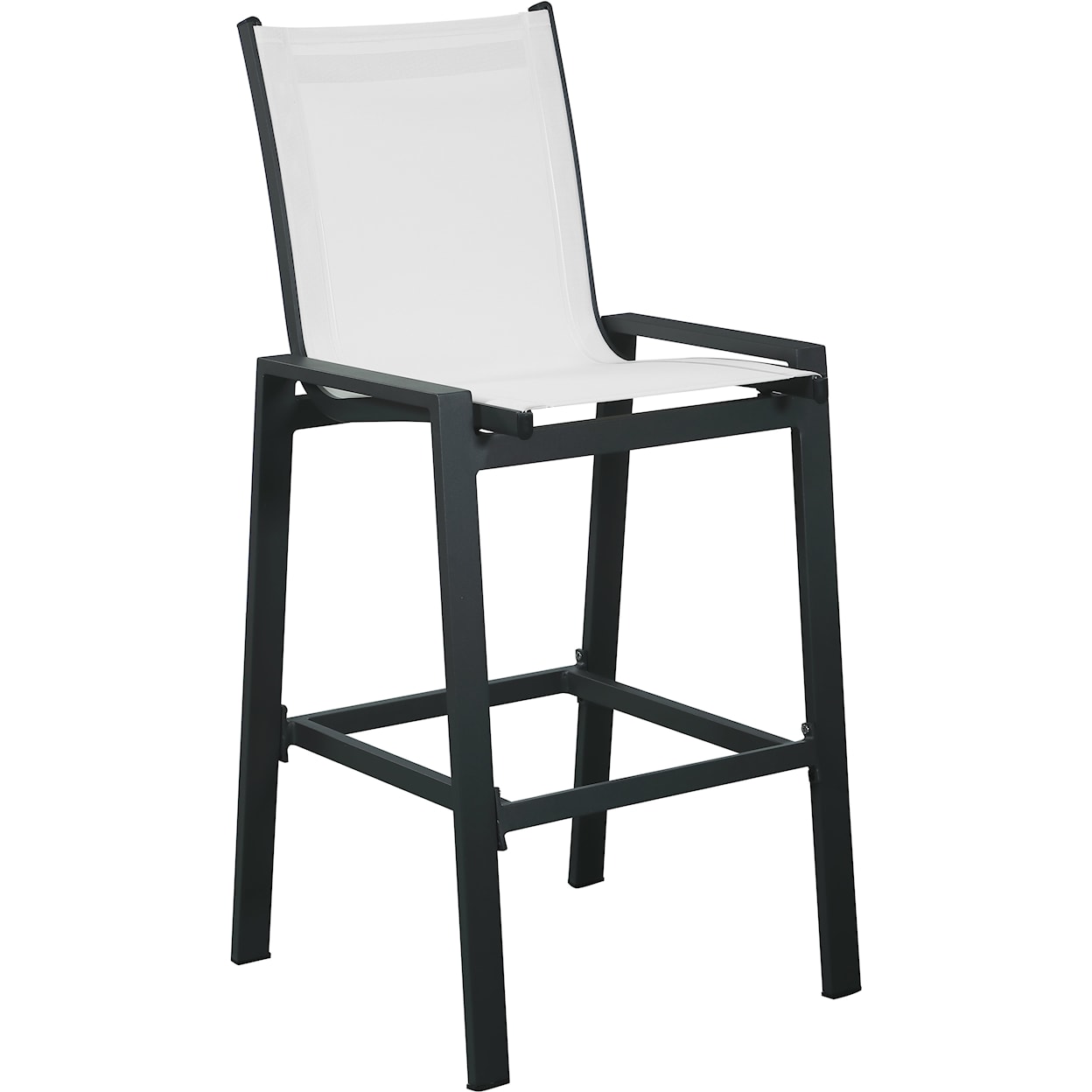 Meridian Furniture Nizuc Aluminum Mesh Barstool